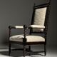 Fauteuil bobine anglais du 19ème siècle
