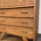 Vintage secretary desk with compass legs