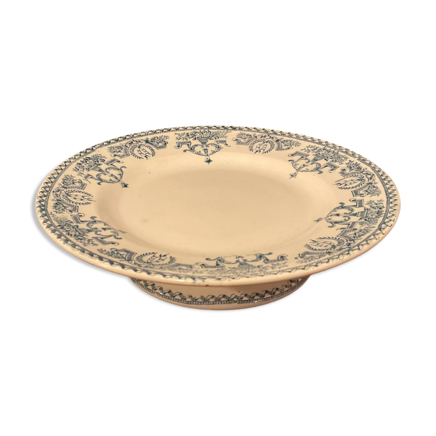 Assiette à Talon Terre de Fer model Louis XVI.1900