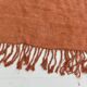 Kilim Turc Vintage Terracotta Uni, Tapis Naturel pour Salon et Chambre