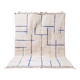 Handwoven traditional beni ourain wool rug size 1.5/2.5 m