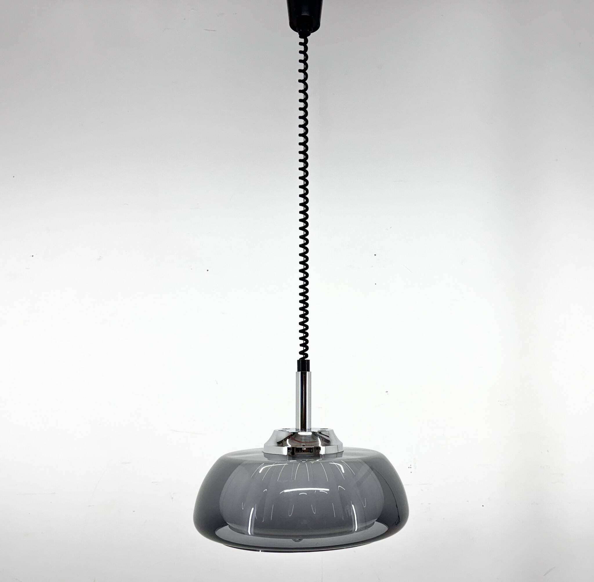 Mid-Century Space Age Adjustable Pendant Light, Italy