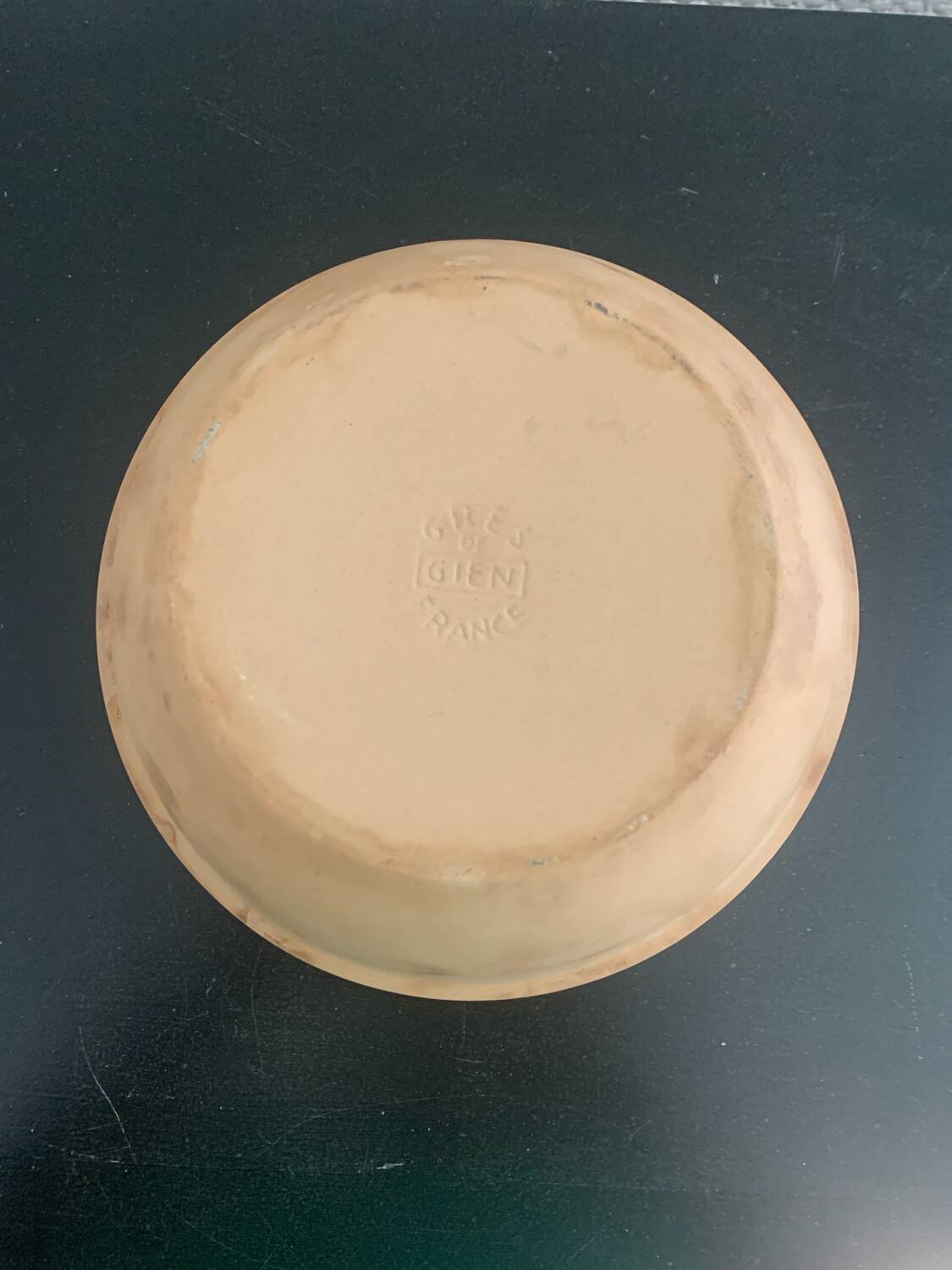 Stoneware salad bowl, Gien France