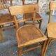 Set of 10 Thonet Fischel bistro chairs mismatched restaurant bentwood bent Brasserie
