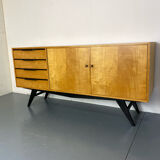 mid-century modern birch sideboard, 1950s