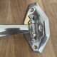 Miroir orientable éclairant vintage, Brot, France art deco