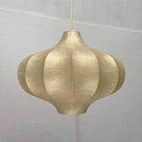 Modern mid-century Cocoon pendant lamp by Friedel Wauer for Goldkant Leuchten, Germany, 1960s.