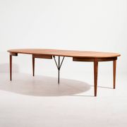 MK10436 Model 55 restored rosewood dining table by Gunni Omann for Omann Ju
