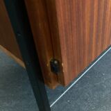 Vintage Teak and Metal Wall Unit