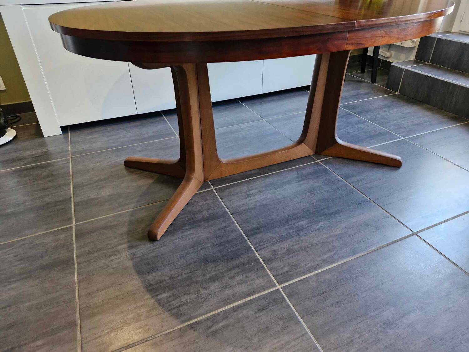 Vintage extendable table Baumann 1970s