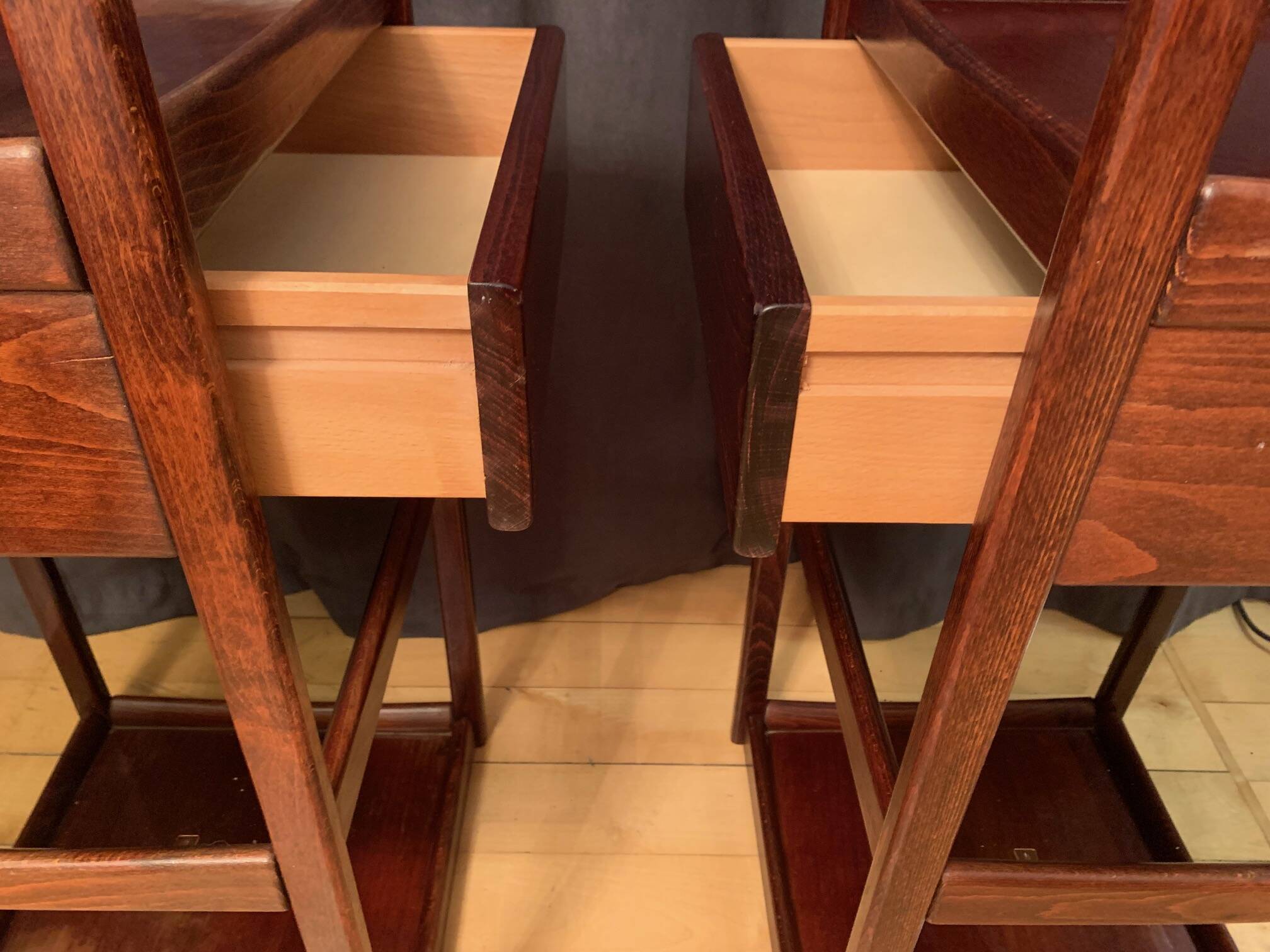 A pair of shelves and cabinets, 1970s