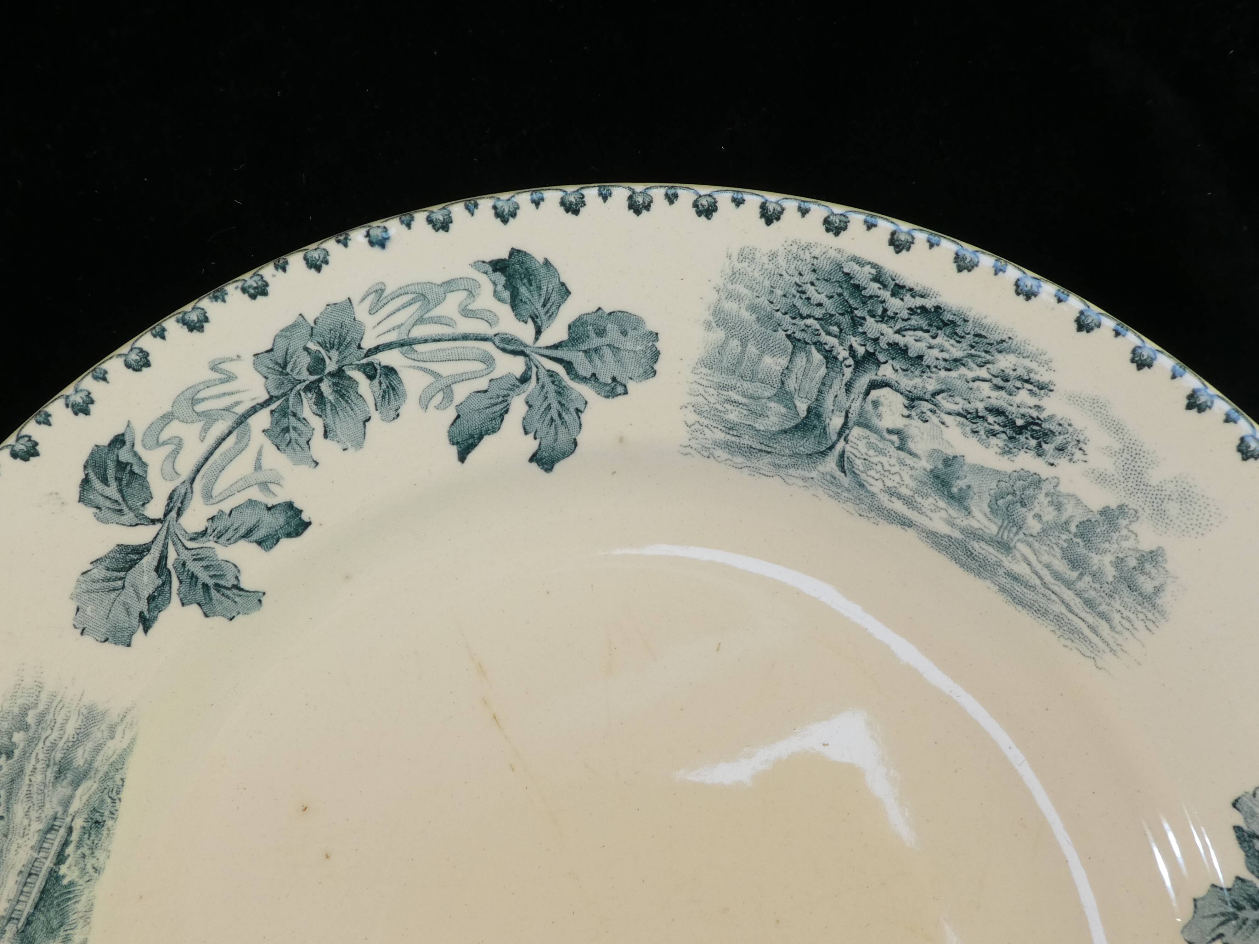 Round earthenware dish terre de fer bocage nº2