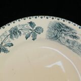 Round earthenware dish terre de fer bocage nº2