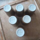 Set of 6 glasses in sandstone GP Digoin