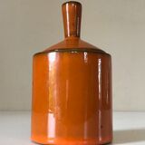 Orange ceramic pot Years 70