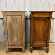 Pair of Empire style bedside tables