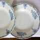 4 assiettes creuses en terre de fer de St Amand 220504