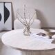 Omega circular coffee table natural travertine - 100cm D