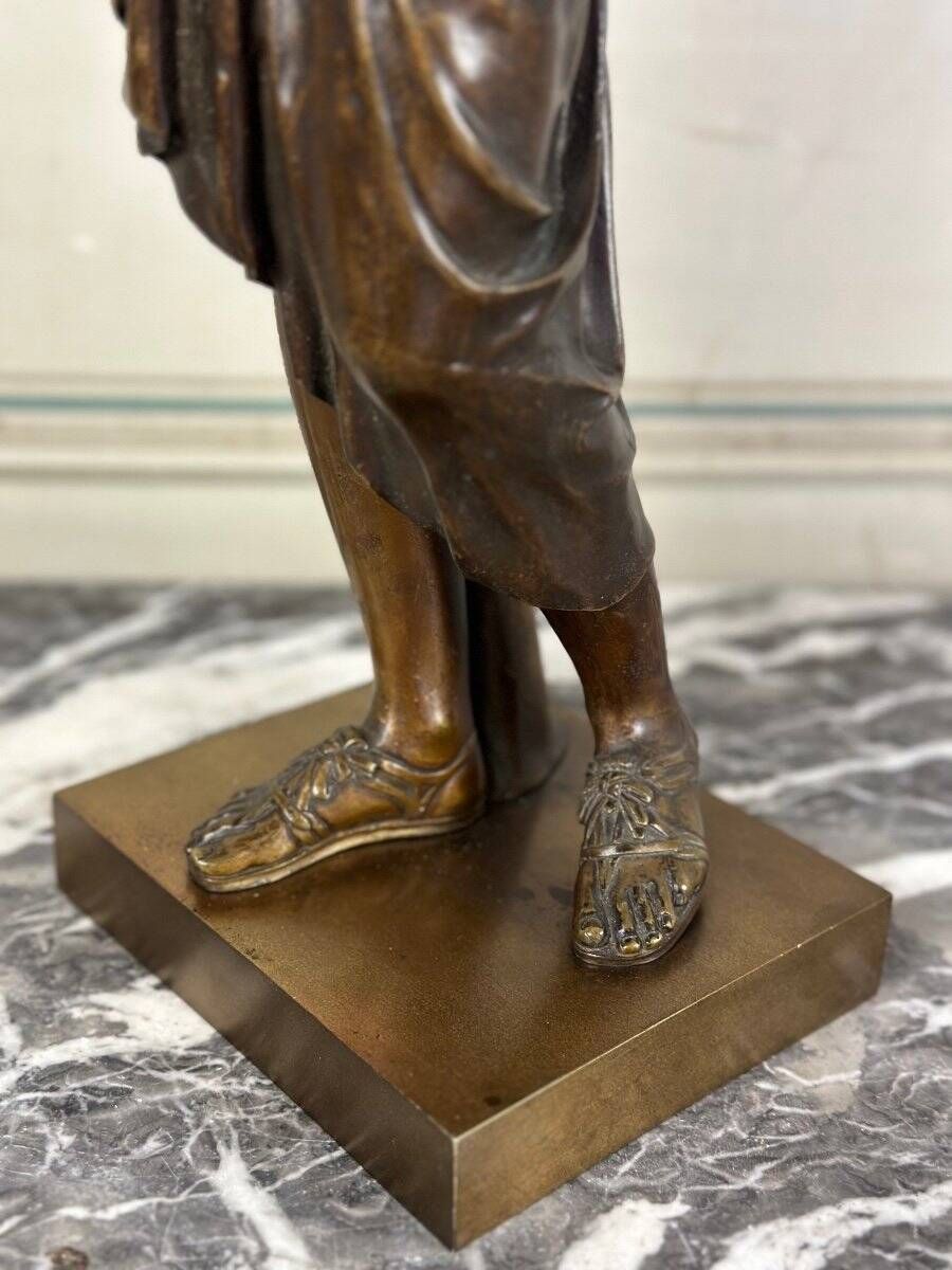 Diane de Gabies, large bronze after the antique with medal patina.