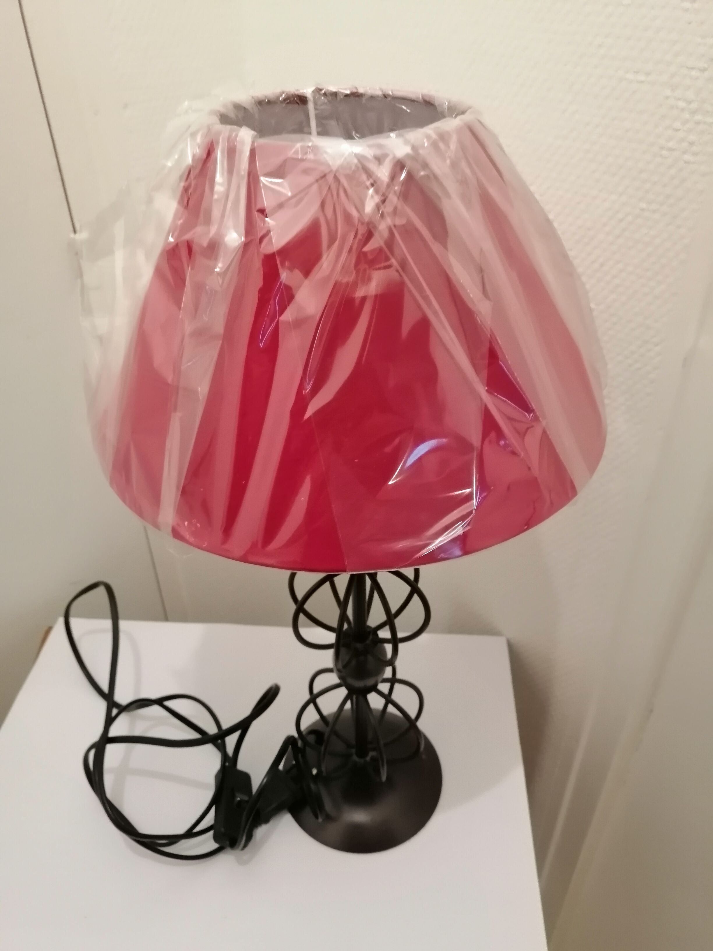 Art deco wrought iron floor lamp