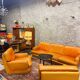 Sofa set + 2 vintage armchairs Roche Bobois - 1970