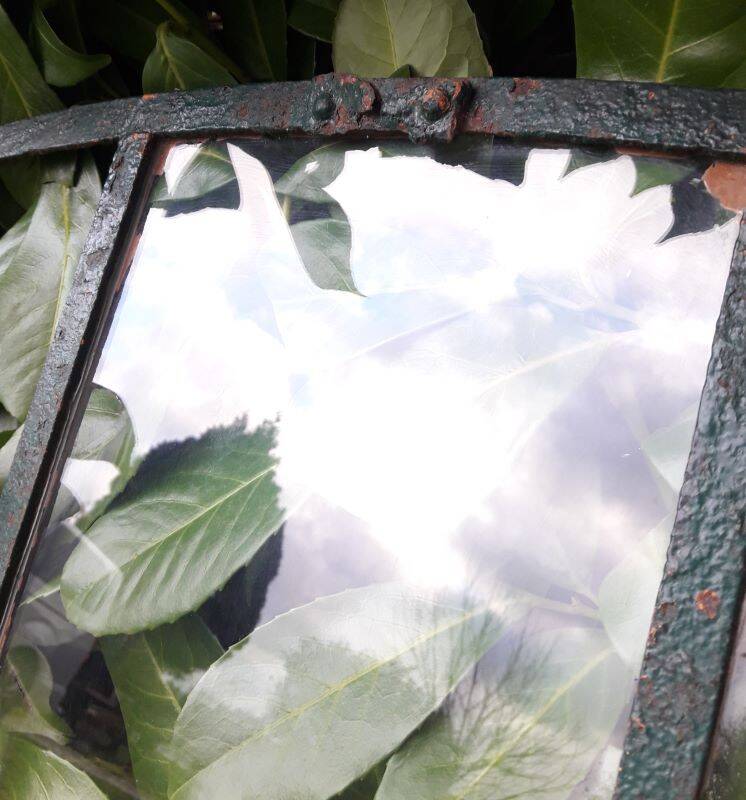 Industrial arched metal windows L73xH110 19th century glass roof