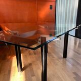 Glass dining table