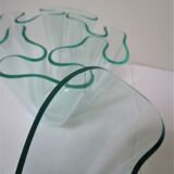 Two vases handkerchiefs Guzzini plexiglass lucite design 70s