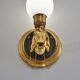 Vintage brass wall lamps