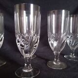 Set of 6 large absinthe glasses, h - 18 cm.