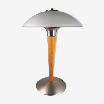 Art Deco Mushroom Liner Lamp 80s by Jakob Maul
