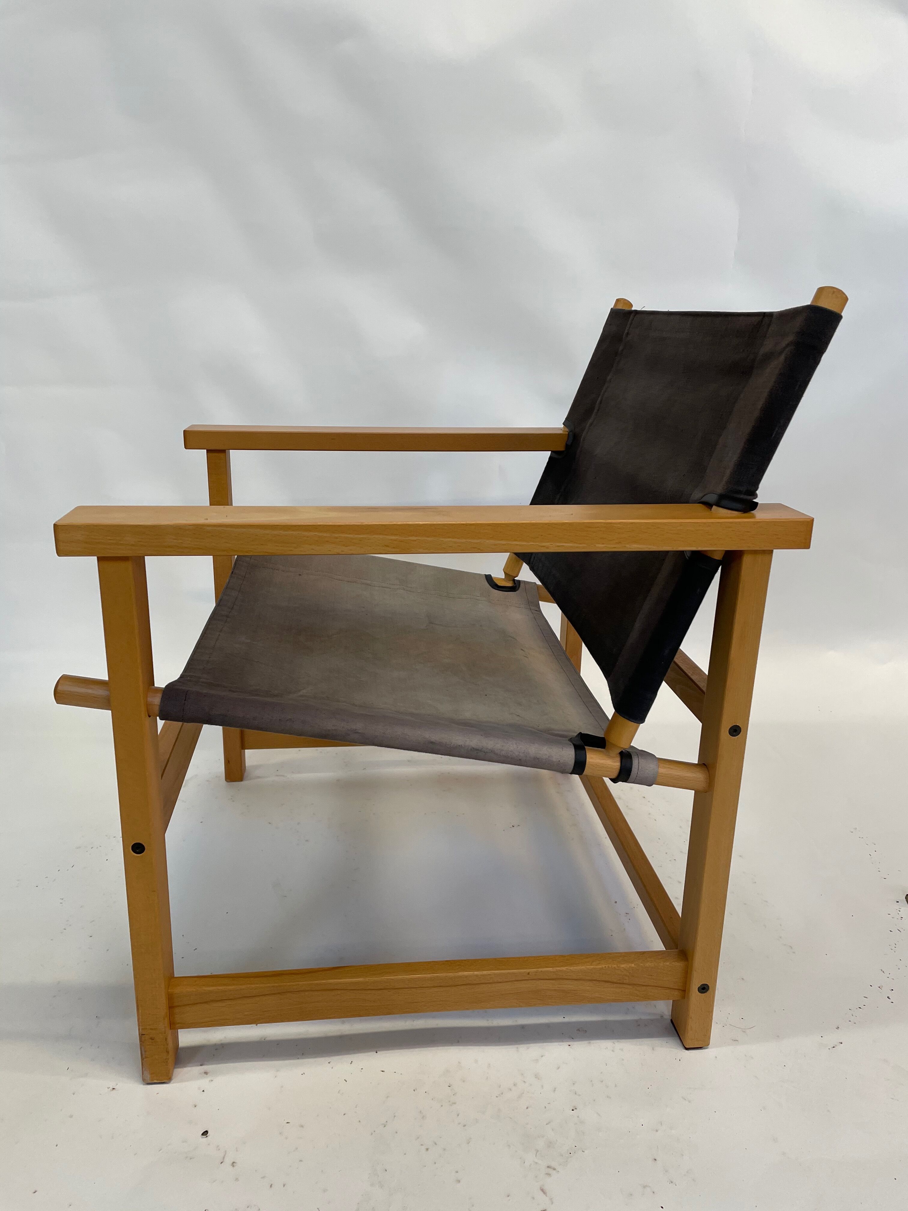 Vintage Safari Chair 1980s Hyllinge Møbler Denmark