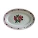Sarreguemines and Digoin oval service plate red roses decor