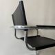 Black chrome tubular armrest chair, after Mart Stam - Breuer, 1970