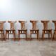 Set of Dutch Arts & Crafts Dining Chairs by W Kuyper