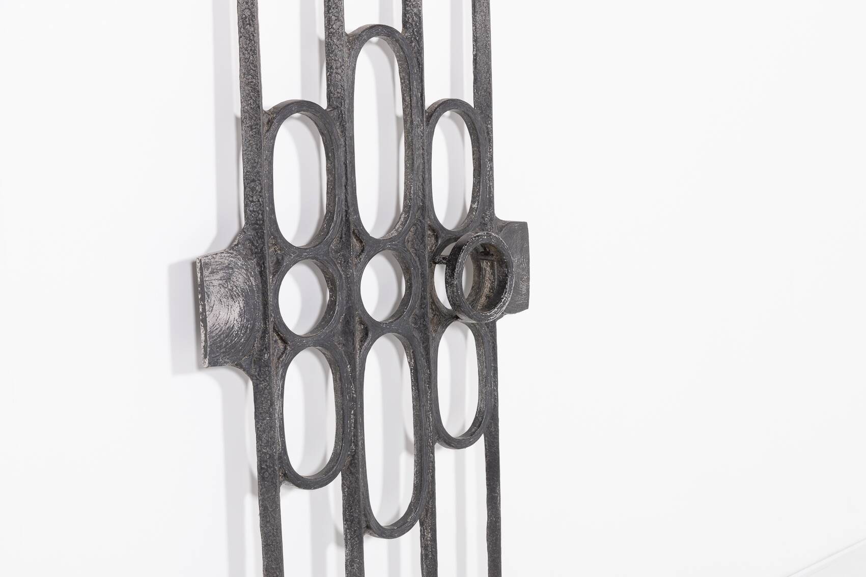 Fixation de porte moulée brutaliste des années 1980, Allemagne