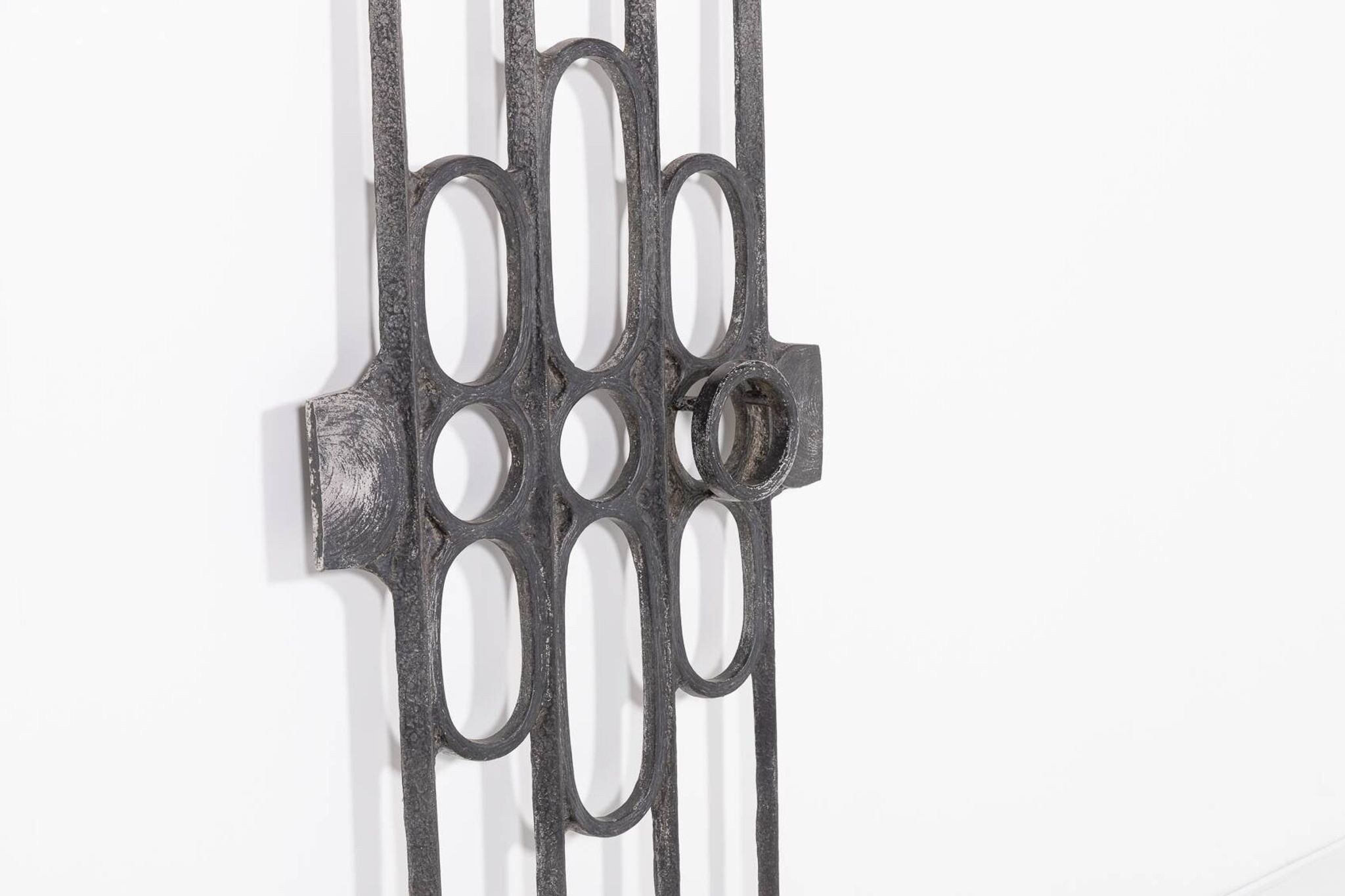 Fixation de porte moulée brutaliste des années 1980, Allemagne