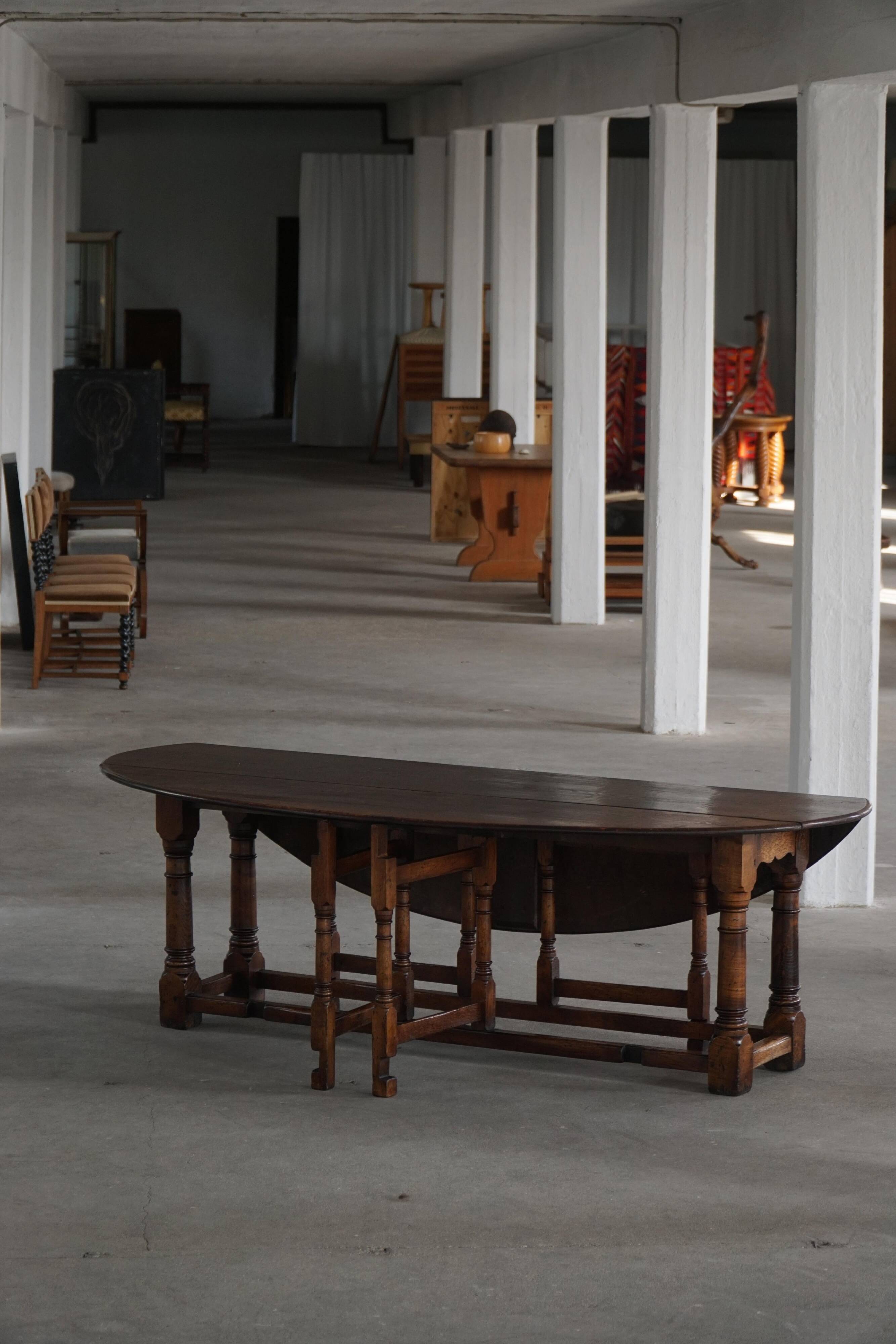 Grande table de salle à manger / console moderne française, milieu du 20e siècle