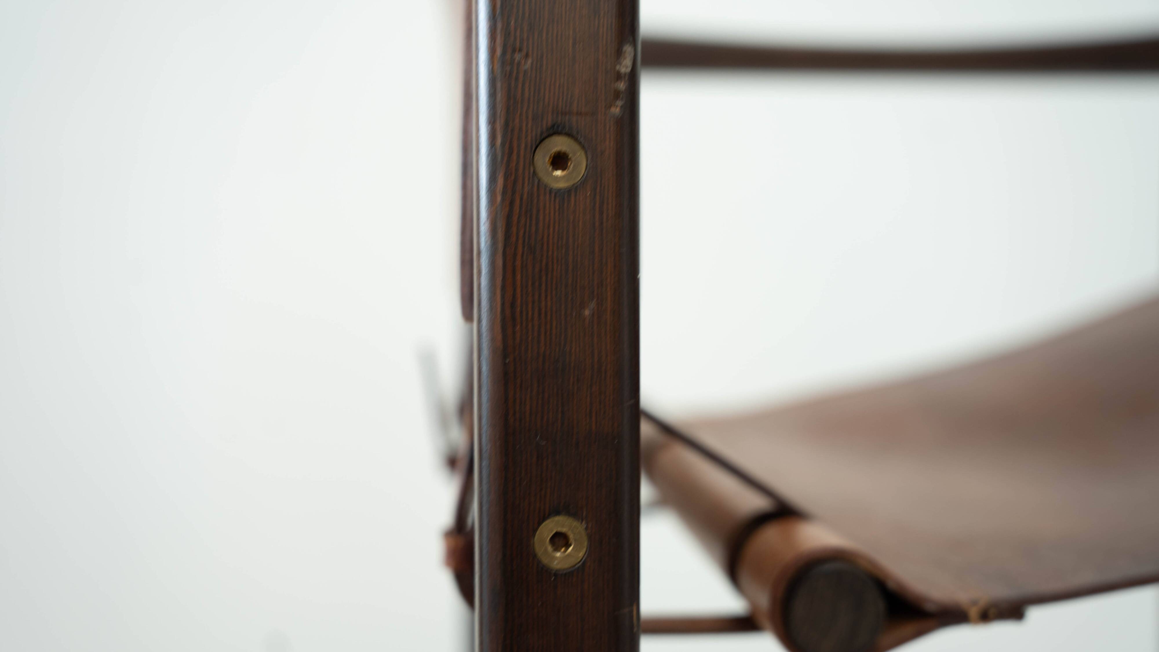 Early Karin Mobring for Ikea leather safari lounge chair