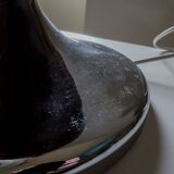 Chrome and brown space age lamp base 1970