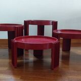 Set of 4 nesting tables designed by Gianfranco Frattini for Cassina - Marema