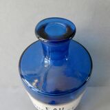 Bottle, pharmacy bottle in blue blown glass