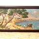 Oil on isorel, mediterranean, marine signed impressionist henri bargin