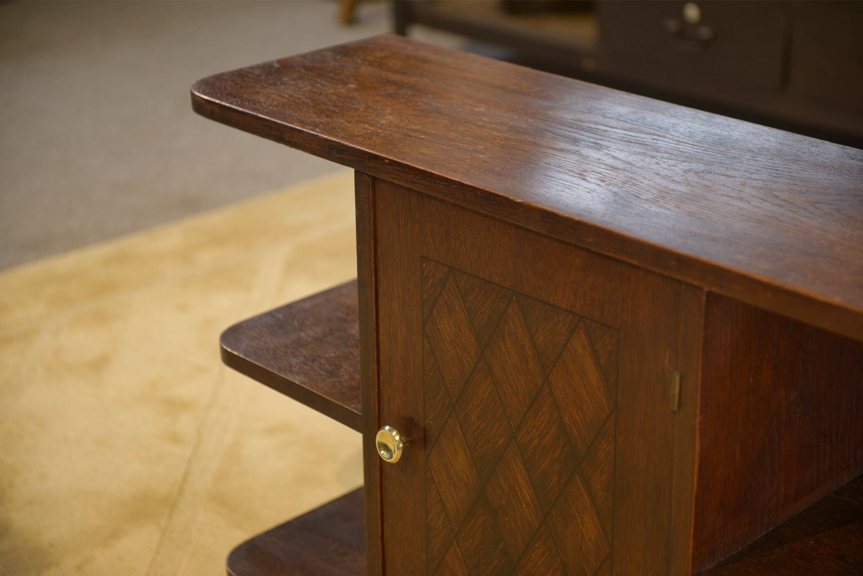 1960s oak side table