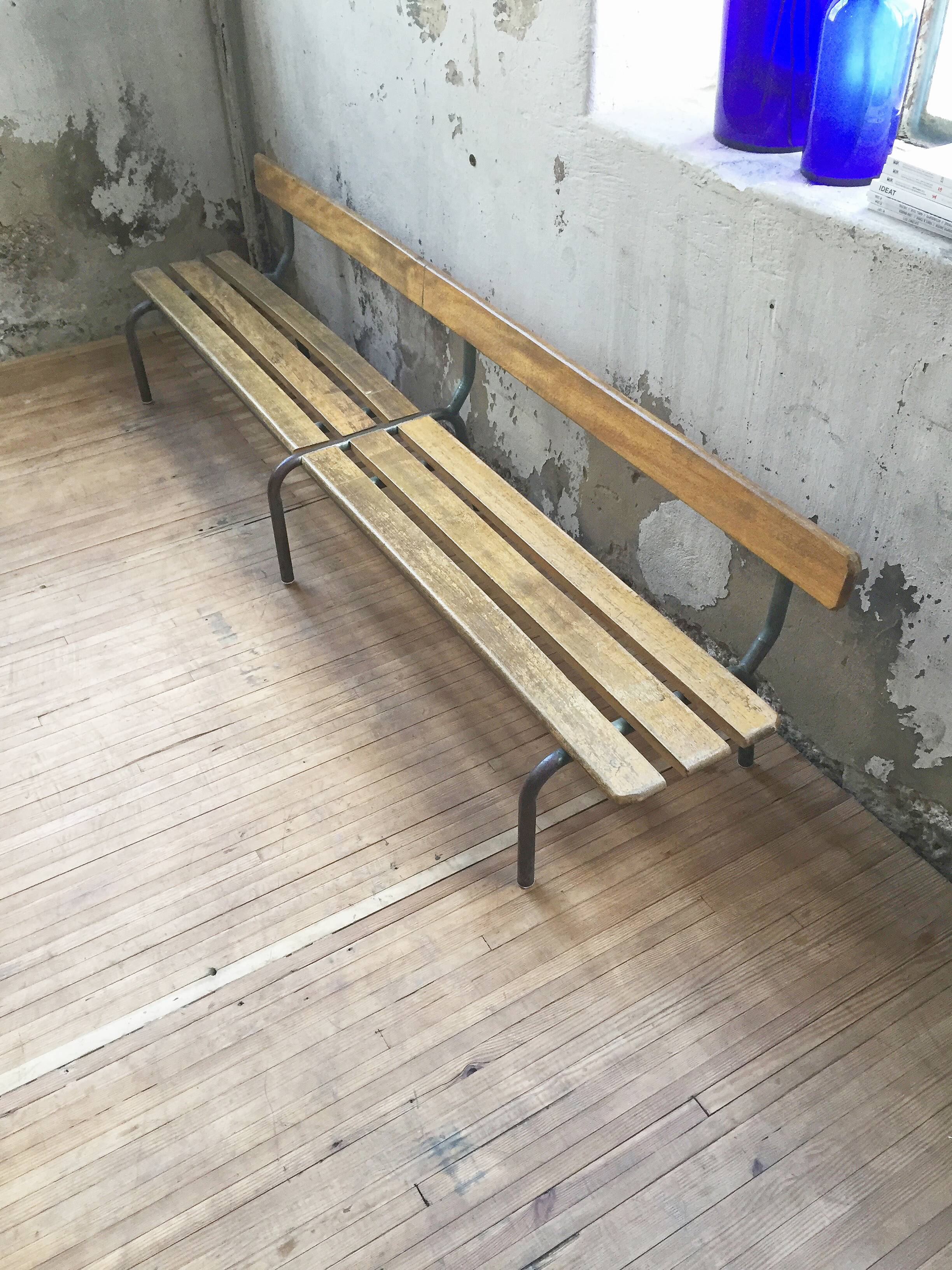 Bench school vintage 2 m