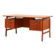 Teak writing desk „No. 75“ by Gunni Omann for Omann Jun Møbelfabrik
