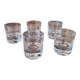5 thick-bottomed bubble glasses – Scandinavian design, 1970s