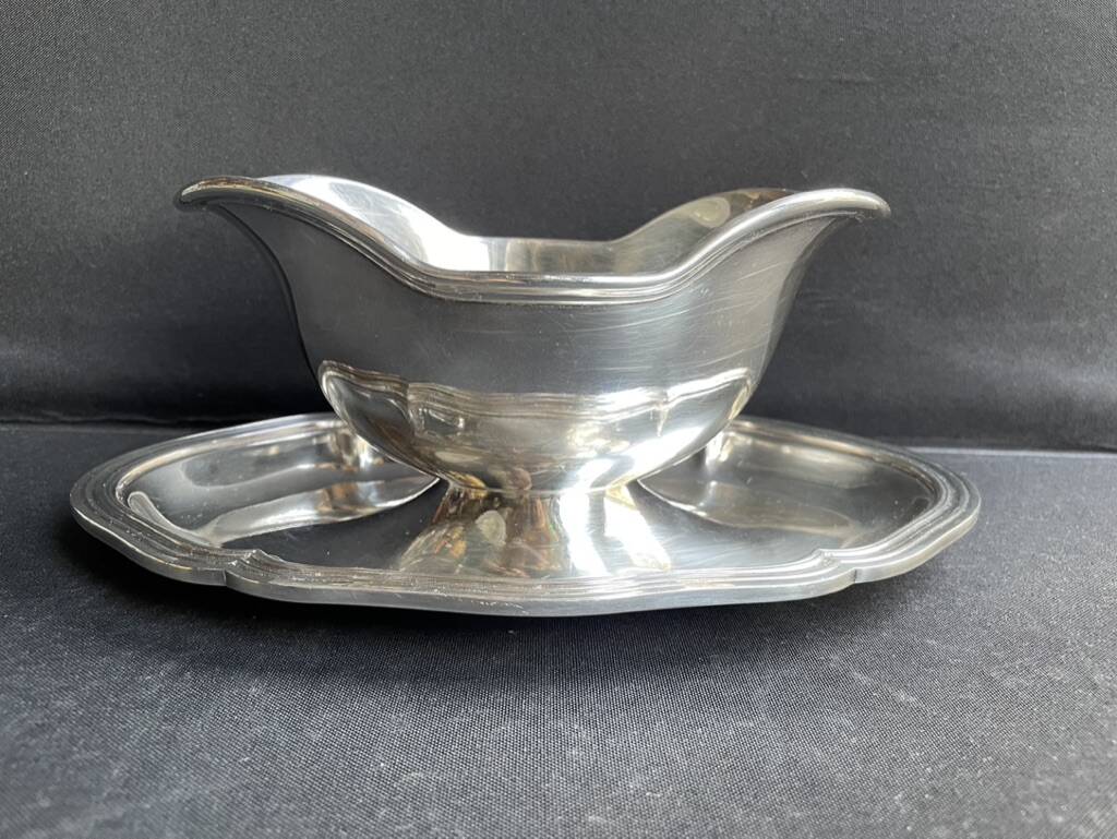 Christofle silver metal sauce boat