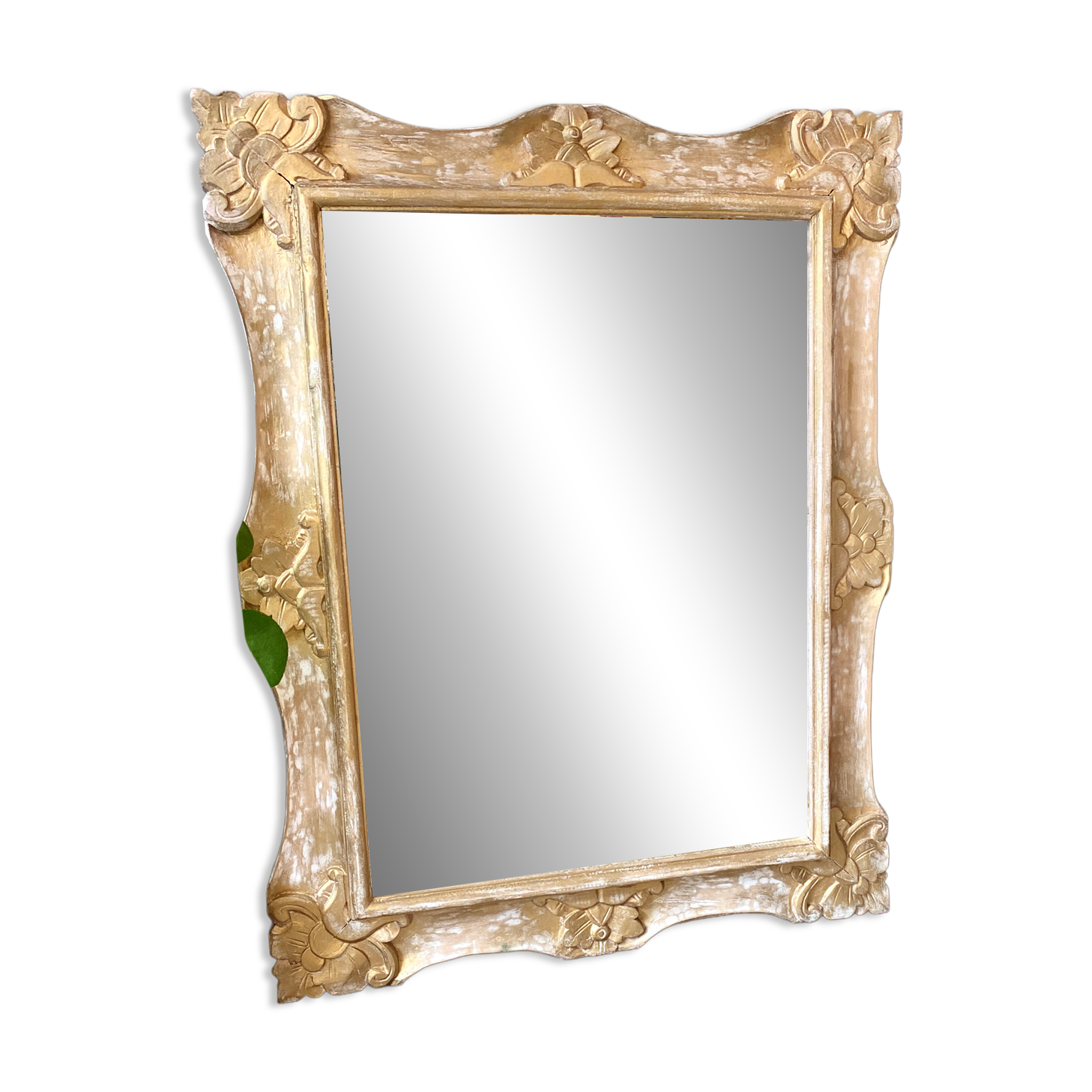 Large gilded wooden mirror