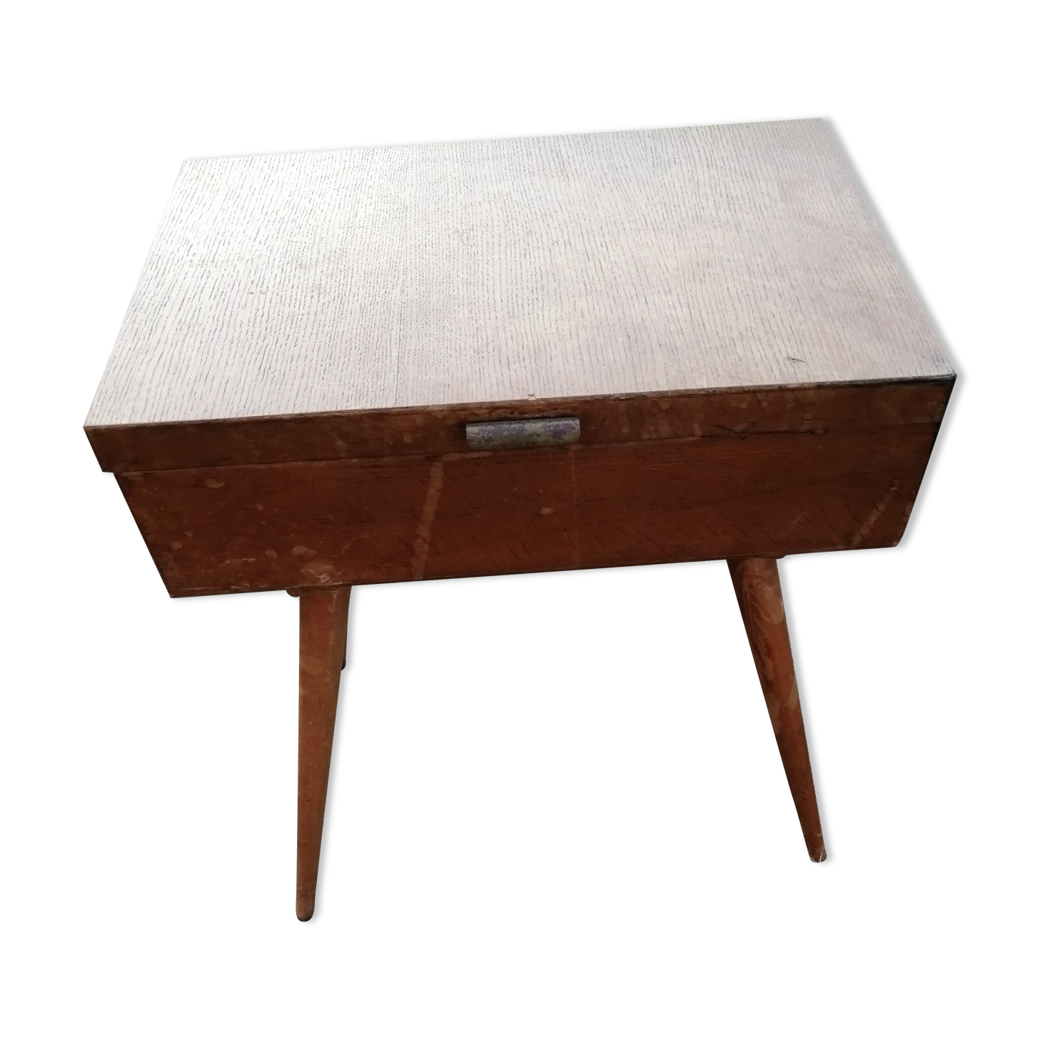 Wooden worker vintage compass feet